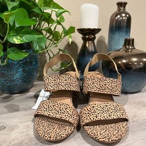 Lane Bryant Cheetah Blocked Heel Sandal